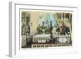 Isleta Pueblo Church-null-Framed Art Print