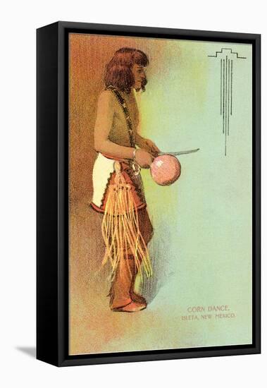 Isleta Pueblo Corn Dance-null-Framed Stretched Canvas