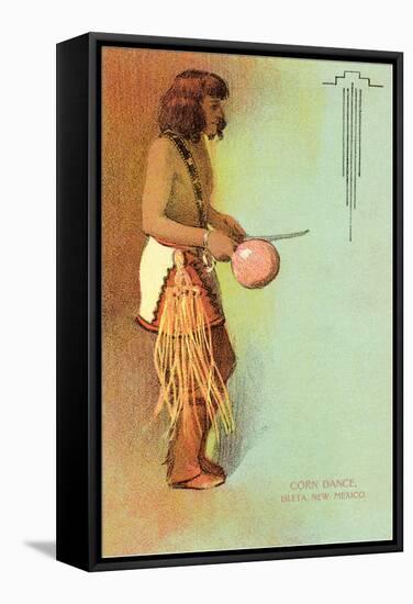 Isleta Pueblo Corn Dance-null-Framed Stretched Canvas