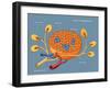 Islets of Langerhans, Diagram-Monica Schroeder-Framed Giclee Print