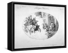 Islington Characters, 1796-Isaac Cruikshank-Framed Stretched Canvas