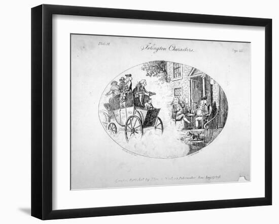 Islington Characters, 1796-Isaac Cruikshank-Framed Giclee Print