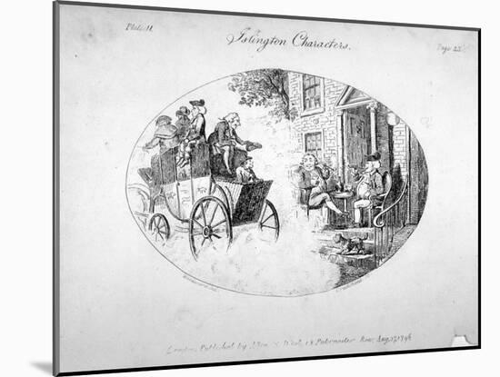 Islington Characters, 1796-Isaac Cruikshank-Mounted Giclee Print