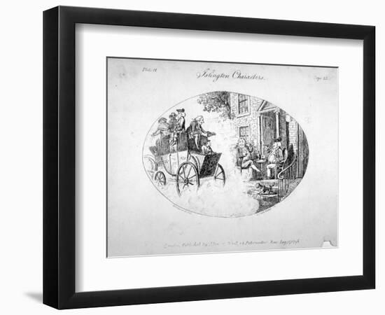 Islington Characters, 1796-Isaac Cruikshank-Framed Premium Giclee Print