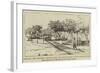 Ismailia, New Military Railroad from the Landing-Stage to the Railway-Station-Herbert Johnson-Framed Giclee Print