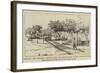 Ismailia, New Military Railroad from the Landing-Stage to the Railway-Station-Herbert Johnson-Framed Giclee Print