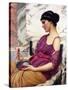 Ismenia-John William Godward-Stretched Canvas