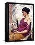 Ismenia-John William Godward-Framed Stretched Canvas