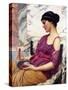 Ismenia-John William Godward-Stretched Canvas