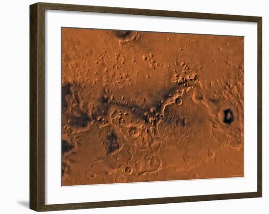 Ismenius Lacus Region of Mars-Stocktrek Images-Framed Photographic Print