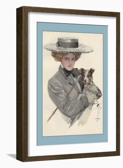 Isn't He Sweet?-Harrison Fisher-Framed Art Print