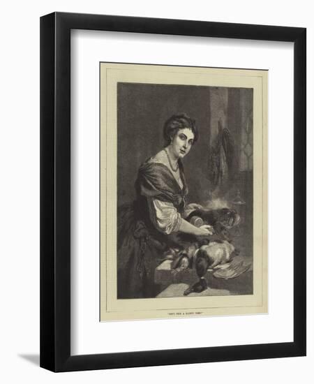 Isn't This a Dainty Dish?-null-Framed Premium Giclee Print