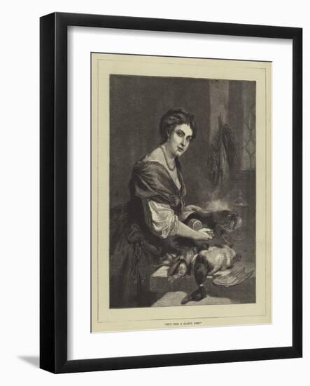 Isn't This a Dainty Dish?-null-Framed Giclee Print