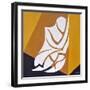 (isn't this where....) Study for Figure Against The Wall-Guilherme Pontes-Framed Giclee Print