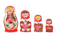 Russian dolls-Isobel Barber-Giclee Print