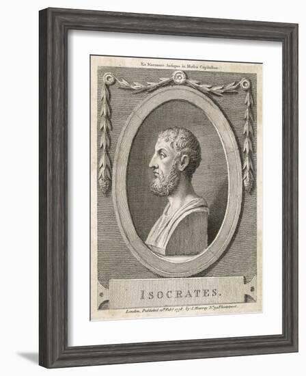 Isocrates Athenian Statesman and Orator-null-Framed Art Print