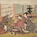 The Courtesan Michinoku from the Green House-Isoda Koryusai-Giclee Print