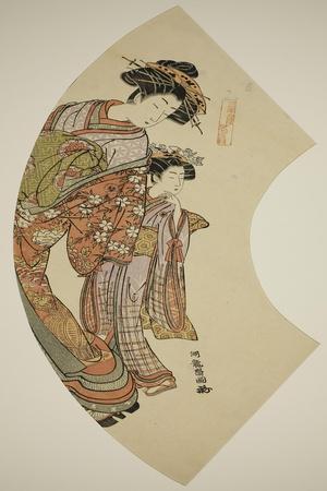 The Courtesan Hanaogi of the Ogiya and Her Attendant, C.1777-78
