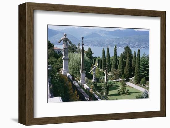Isola Bella, Completed in 1670 for Count Borromeo, Lake Maggiore, Piedmont, Italy-Walter Rawlings-Framed Premium Photographic Print