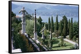 Isola Bella, Completed in 1670 for Count Borromeo, Lake Maggiore, Piedmont, Italy-Walter Rawlings-Framed Stretched Canvas