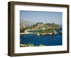 Isola Bella Island and Beach, Taormina, Sicliy, Italy, Mediterranean, Europe-Levy Yadid-Framed Photographic Print