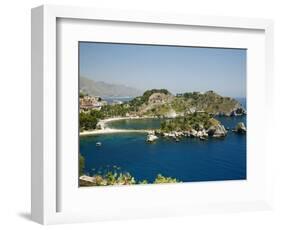 Isola Bella Island and Beach, Taormina, Sicliy, Italy, Mediterranean, Europe-Levy Yadid-Framed Photographic Print