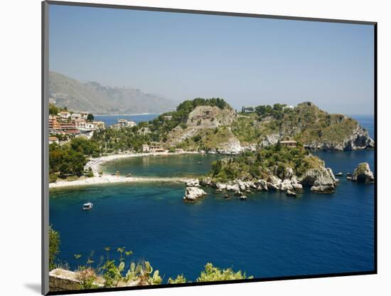 Isola Bella Island and Beach, Taormina, Sicliy, Italy, Mediterranean, Europe-Levy Yadid-Mounted Photographic Print