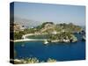 Isola Bella Island and Beach, Taormina, Sicliy, Italy, Mediterranean, Europe-Levy Yadid-Stretched Canvas