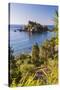 Isola Bella Island Seen from the Long Walk Up to the Cente of Taormina-Matthew Williams-Ellis-Stretched Canvas