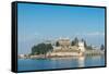 Isola Bella, one of the Borromeo Islands in winter, Lake Maggiore, Piedmont, Italian Lakes, Italy, -Alexandre Rotenberg-Framed Stretched Canvas