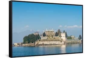 Isola Bella, one of the Borromeo Islands in winter, Lake Maggiore, Piedmont, Italian Lakes, Italy, -Alexandre Rotenberg-Framed Stretched Canvas