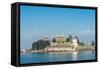 Isola Bella, one of the Borromeo Islands in winter, Lake Maggiore, Piedmont, Italian Lakes, Italy, -Alexandre Rotenberg-Framed Stretched Canvas