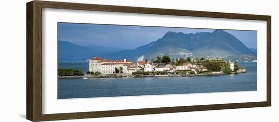 Isola Bella Seen from Ferry, Borromean Islands, Lake Maggiore, Piedmont, Italy-null-Framed Photographic Print