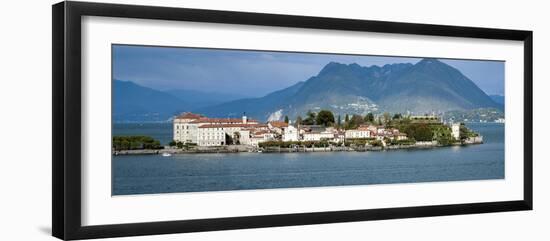 Isola Bella Seen from Ferry, Borromean Islands, Lake Maggiore, Piedmont, Italy-null-Framed Photographic Print