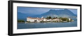 Isola Bella Seen from Ferry, Borromean Islands, Lake Maggiore, Piedmont, Italy-null-Framed Photographic Print