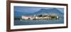 Isola Bella Seen from Ferry, Borromean Islands, Lake Maggiore, Piedmont, Italy-null-Framed Photographic Print