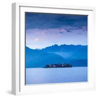 Isola Dei Pescatori (Fishermen's Islands) Illuminated at Dusk, Borromean Islands, Lake Maggiore-Doug Pearson-Framed Photographic Print