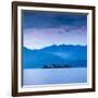 Isola Dei Pescatori (Fishermen's Islands) Illuminated at Dusk, Borromean Islands, Lake Maggiore-Doug Pearson-Framed Photographic Print