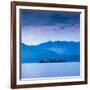 Isola Dei Pescatori (Fishermen's Islands) Illuminated at Dusk, Borromean Islands, Lake Maggiore-Doug Pearson-Framed Photographic Print