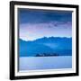 Isola Dei Pescatori (Fishermen's Islands) Illuminated at Dusk, Borromean Islands, Lake Maggiore-Doug Pearson-Framed Photographic Print