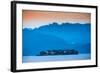 Isola Dei Pescatori (Fishermen's Islands) Illuminated at Sunset, Borromean Islands, Lake Maggiore-Doug Pearson-Framed Photographic Print