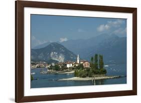 Isola dei Pescatori, from Isola Bella, Borromean Islands, Lake Maggiore, Piedmont, Italian Lakes, I-James Emmerson-Framed Photographic Print