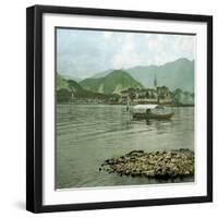 Isola Dei Pescatori - or Isola Superiore - and Baveno (Italy), the Lago Maggiore-Leon, Levy et Fils-Framed Photographic Print