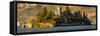 Isola di Loreto, Iseo Lake, Lombardy, Italy-Panoramic Images-Framed Stretched Canvas