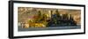 Isola di Loreto, Iseo Lake, Lombardy, Italy-Panoramic Images-Framed Photographic Print