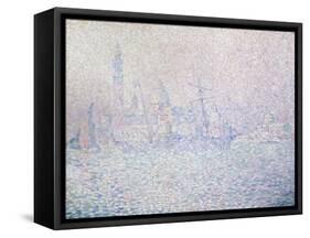 Isola di San Giorgio, Brume Rose, Venise, 1904-Paul Signac-Framed Stretched Canvas