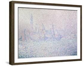 Isola di San Giorgio, Brume Rose, Venise, 1904-Paul Signac-Framed Giclee Print