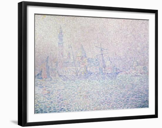 Isola di San Giorgio, Brume Rose, Venise, 1904-Paul Signac-Framed Giclee Print