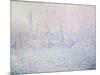 Isola di San Giorgio, Brume Rose, Venise, 1904-Paul Signac-Mounted Giclee Print