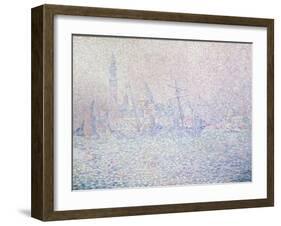 Isola di San Giorgio, Brume Rose, Venise, 1904-Paul Signac-Framed Giclee Print